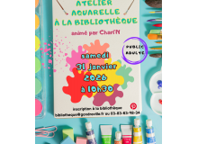 Atelier aquarelle à la bibliothèque