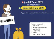 Collecte des déchets reportée