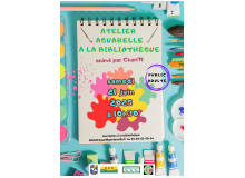 Atelier aquarelle à la bibliothèque