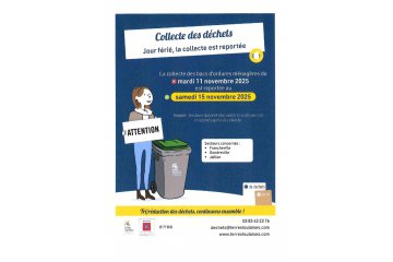 Collecte des déchets reportée